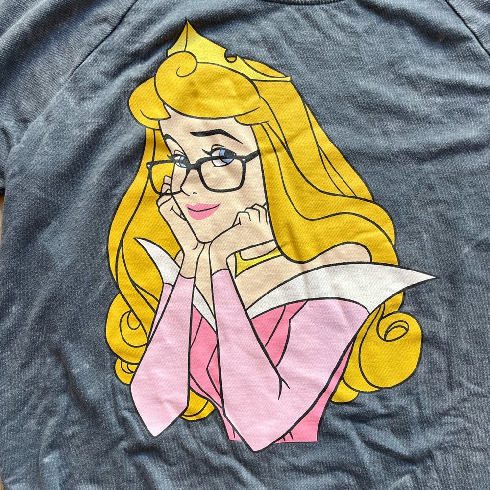 Nerdy / Bookworm Sleeping Beauty / Aurora Sweatshirt - Picture 2 of 3